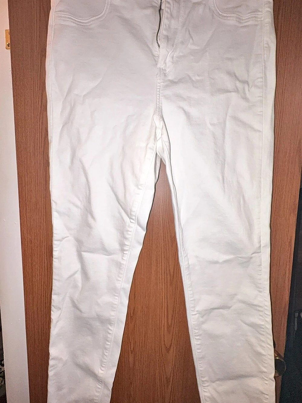 American Eagle Outfitters Jegging White Skinny Jeans Size 14 X-Long Like New